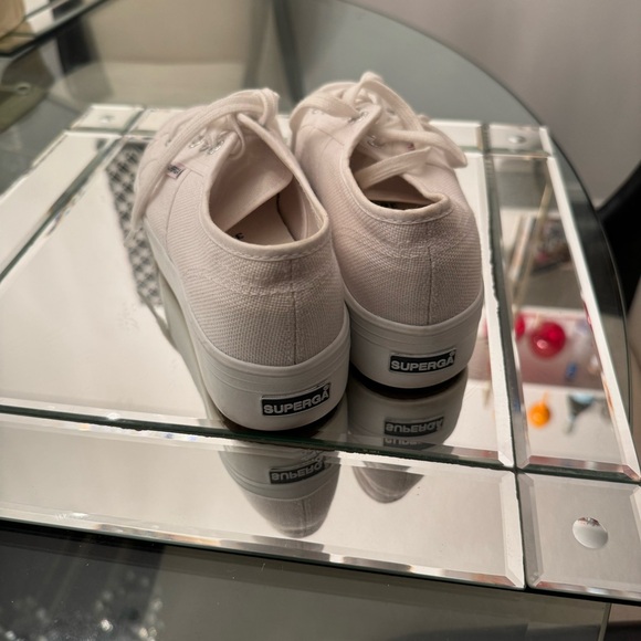 SUPERGA WHITE PLATFORM SNEAKERS - Picture 2 of 5